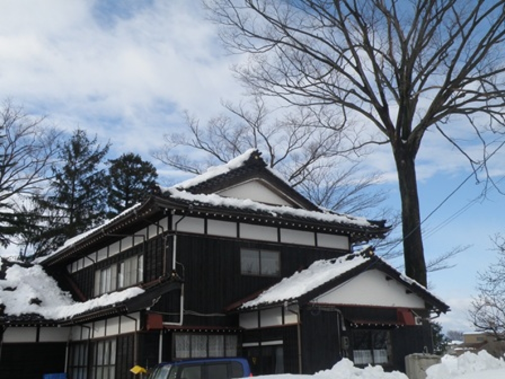 自宅屋根雪下ろし後